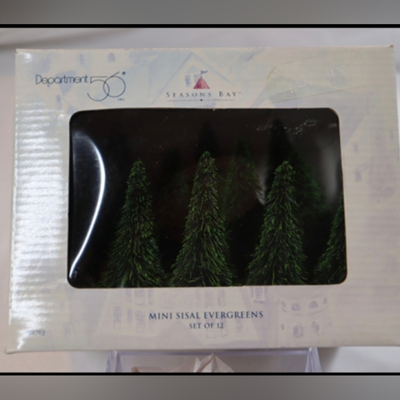 Department 56-Season's Bay-Mini Sisal Evergreens #52763 NIB 1998 - Picture 2 of 7
